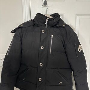 Moose Knuckles Black Puffer Jacket